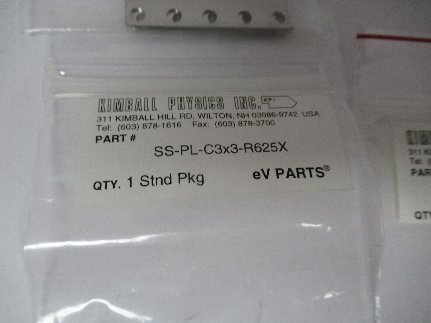 KIMBALL PHYSICS eV LOT PARTS HIGH VACUUM RATED AS PICTURED  #W1-A-35