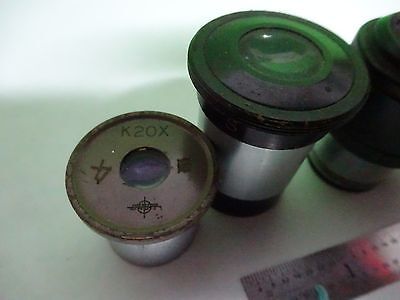 LOT 6 EA MICROSCOPE EYEPIECES ASSORTED OPTICS #W1-03