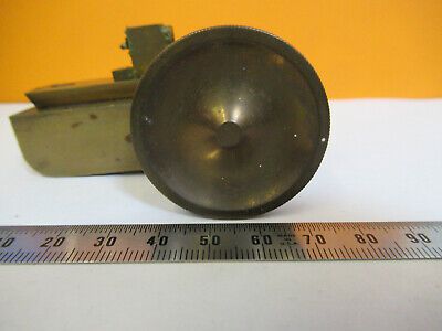 ANTIQUE BAUSCH LOMB BRASS STAGE OLD MICROSCOPE PART AS PICTURED P2-A-34