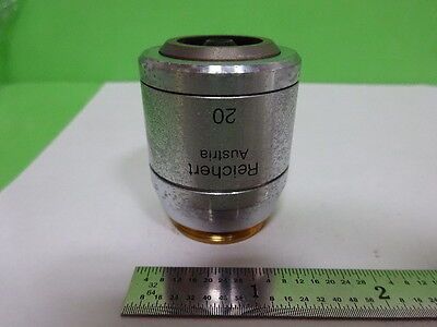 MICROSCOPE PART REICHERT POLYVAR OBJECTIVE LWD FLUOR 20X OPTICS AS IS #AI-20