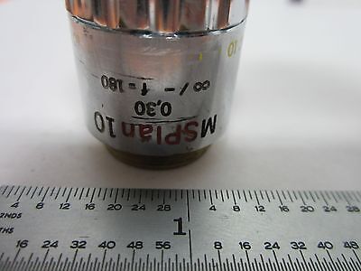 OLYMPUS JAPAN MSPLAN 10X OBJECTIVE MICROSCOPE OPTICS BIN#J7-12