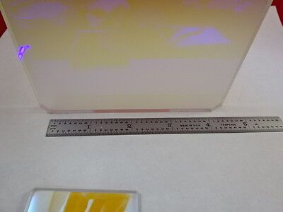 LARGE OPTICAL GLASS COATED PANEL MIRROR FROSTED SIDE OPTICS AS PICTURED &Z8-11