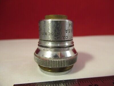 VINTAGE BAUSCH LOMB 215mm TL OBJECTIVE MCIROSCOPE PART AS PICTURED #12-A-36