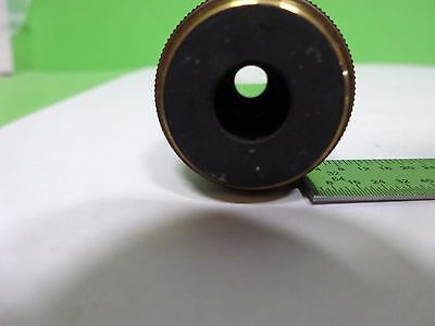 MICROSCOPE PART OBJECTIVE OLYMPUS M40 40X [fair] OPTICS AS IS BIN#Y6-E-13