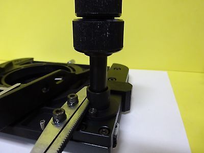 MICROSCOPE PART STAGE SPECIMEN TABLE MICROMETER NIKON JAPAN AS IS BIN#X7-21