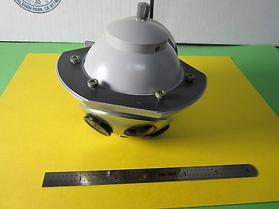 MICROSCOPE PART ZEISS GERMANY 0.8x TURRET NOSEPIECE HEAD OPTICS BIN#26-01