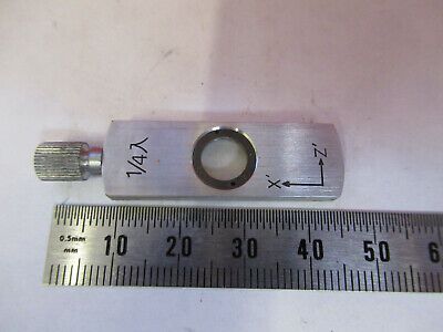 TASCO JAPAN POL SLIDE 1/4 LAMBDA OPTICS MICROSCOPE PART AS PICTURED &93-A-08