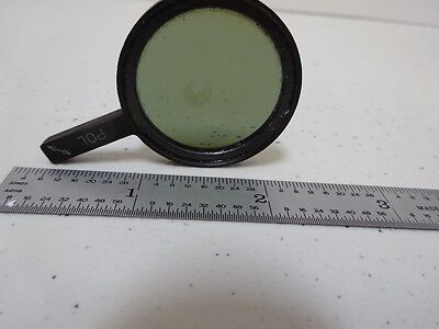 FOR PARTS MICROSCOPE POL POLARIZER SLIDE OPTICS AS IS BIN#N6-87