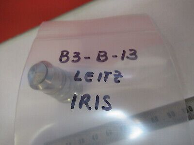 ANTIQUE LEITZ WETZLAR LENS + IRIS OBJECTIVE MICROSCOPE PART AS PICTURED &B3-B-13