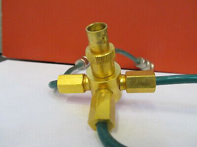 RF MICROWAVE HIGH END BNC CABLE FOUR WAY SPLITTER FREQUENCY AS PICTURED &8Z-A-41