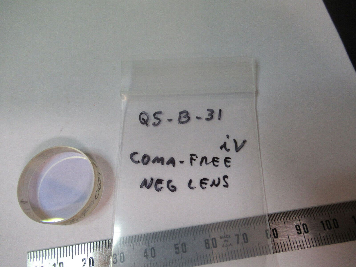 OPTICAL LENS COMA FREE NEG LENS COATED PRO LASER OPTICS AS PICTURED &Q5-B-31