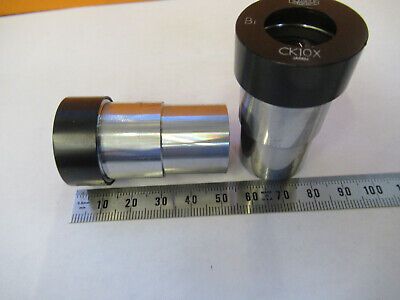 OLYMPUS JAPAN EYEPIECE CK10X OCULAR PAIR MICROSCOPE PART AS PICTURED &P4-A-45