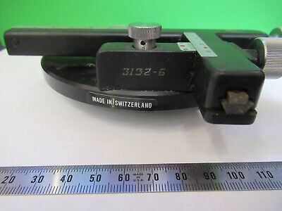 WILD HEERBRUGG SWISS M11 XY STAGE TABLE MICROSCOPE PART AS PICTURED &Q9-A-02