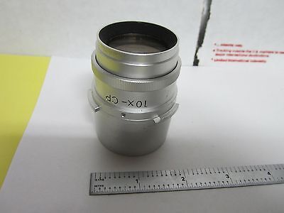 NIKON VINTAGE MICROSCOPE OBJECTIVE 10X-CP AS IS OPTICS BIN#55-08