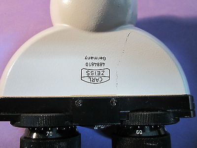 MICROSCOPE CARL ZEISS GERMANY BINOCULAR HEAD OPTICS BIN#22