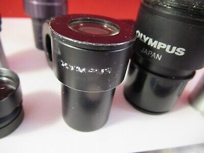 FOR PARTS LOT EYEPIECES ASSORTED OPTICS MICROSCOPE PART AS PICTURED &8-B-67