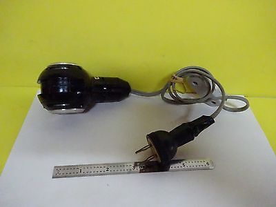 MICROSCOPE PART LAMP ILLUMINATOR + FILTER TESTED OK JAPAN OPTICS AS IS BIN#X4-03