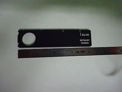 MICROSCOPE PART LEITZ GERMANY SLIDE 505025 OPTICS AS IS BIN#Y2-32