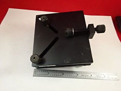 OPTICAL ALUMINUM FIXTURE LENS MIRROR ADJUSTABLE LASER OPTICS AS IS B#IL-2-36