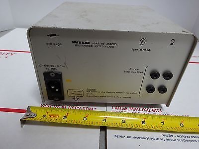 WILD SWISS LAMP POWER SUPPLY ILLUMINATOR MODEL 363205 AS IS BIN#TC-1