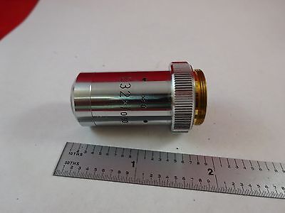 MICROSCOPE PART OBJECTIVE LEITZ L32X OPTICS AS IS BIN#K8-B-13