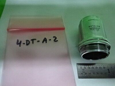 MICROSCOPE PART OBJECTIVE LEITZ WETZLAR GERMANY 10X OPTICS AS IS B#4-DT-A-2