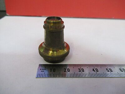 ANTIQUE BRASS C. ZEISS GERMANY OBJECTIVE MICROSCOPE PART AS PICTURED &87-FT-35