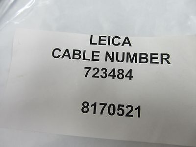 MICROSCOPE PART LEICA CABLE 723484 FOR CAMERA VIDEO OPTICS BIN#P6-04