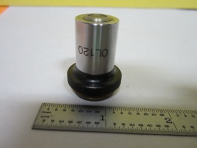 MICROSCOPE PART OBJECTIVE OL120 OPTICS #N8-86