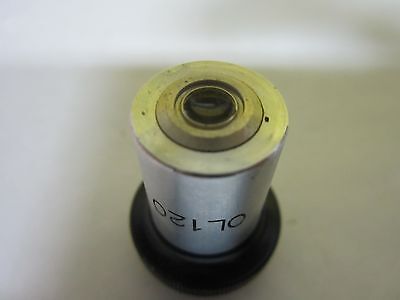 MICROSCOPE PART OBJECTIVE OL120 OPTICS #N8-86