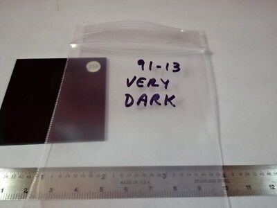 OPTICAL GLASS SQUARE DARK FILTER OPTICS AS IS #91-13