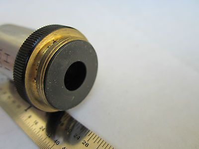 OPTICAL MICROSCOPE PART OBJECTIVE OLYMPUS HI 100X JAPAN OPTICS AS IS DWR#02