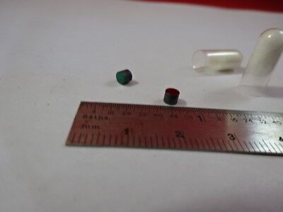 LOT 2 EA MINI GERMANIUM METAL INFRARED LENSES IR LASER OPTICS AS IS &93-86