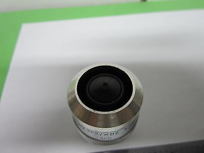 OPTICAL MICROSCOPE ERGOLUX 20X OBJECTIVE LEITZ GERMANY OPTICS AS IS BIN#3C-1-A