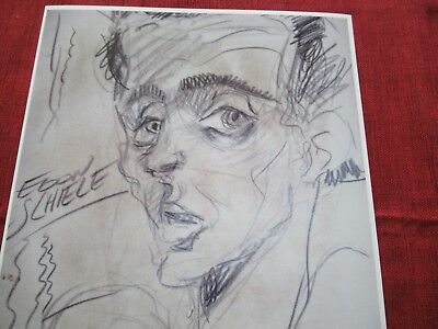 VINTAGE RARE PHOTO of ART of EGON SCHIELE AUSTRIAN PAINTER KLIMT protege #lob-C