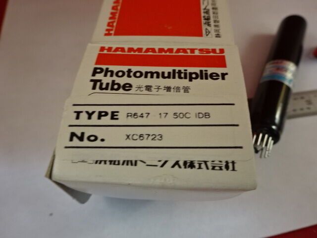 OPTISCHER PHOTOMULTIPLIER HAMAMATSU R647 17 50C IDB AS IS #N9