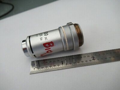 NIKON JAPAN 100X OBJECTIVE LENS MICROSCOPE PART OPTICS AS PICTURED &4B-FT-31