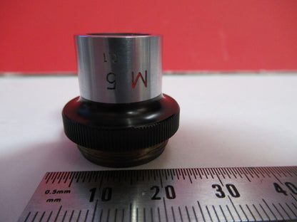 NIKON JAPAN OBJECTIVE M 5X OPTICS MICROSCOPE PART AS PICTURED &Q2-40