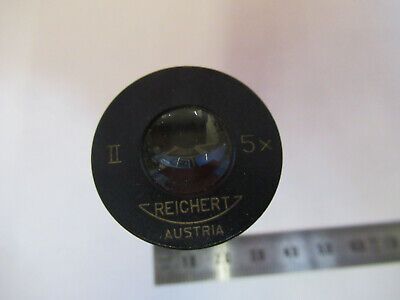 ANTIQUE REICHERT AUSTRIA 5X II EYEPIECE MICROSCOPE PART AS PICTURED &8Z-A-58