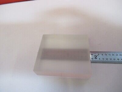 OPTICAL SQUARE GLASS BLOCK FROSTED POLISH DULL SIDES OPTICS AS PICTURED &B9-A-21