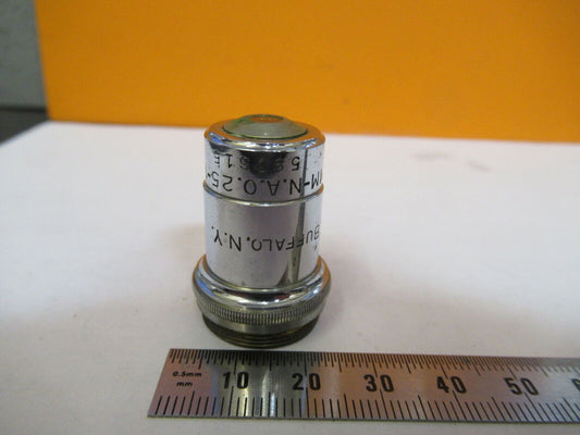 ANTIQUE SPENCER 16mm  10X LENS OBJECTIVE MICROSCOPE PART AS PICTURED &P9-A-30