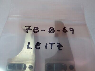 ANTIQUE LEITZ CLIPS PAIR MICROSCOPE PART AS PICTURED &7B-B-69