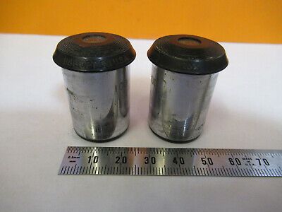 PAIR 10X BAUSCH LOMB EYEPIECE OCULAR MICROSCOPE PART AS PICTURED &P2-A-128