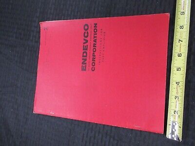 ENDEVCO VINTAGE INSTRUCTIONS MANUAL 2607 AMPLIFIER AS PICTURED &50-FT-02