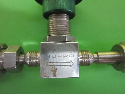 HIGH VACUUM FITTINGS NUPRO VALVE AS IS BIN#41