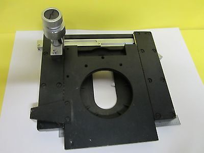 FOR PARTS MICROSCOPE LEITZ GERMANY STAGE MICROMETER [one axis loose] BIN#T8-01