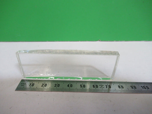 OPTICAL GLASS BLOCK 1/4 X 1 X 3 INCHES OPTICS AS PICTURED &Z8-A-67