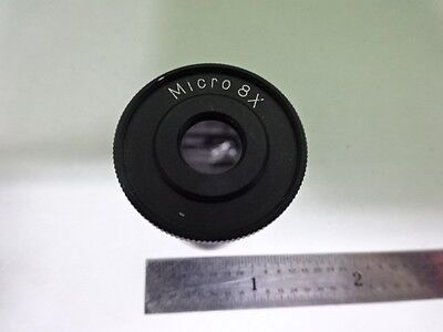 MICROSCOPE PART OCULAR EYEPIECE MICRO 8X OPTICS AS IS #AF-80