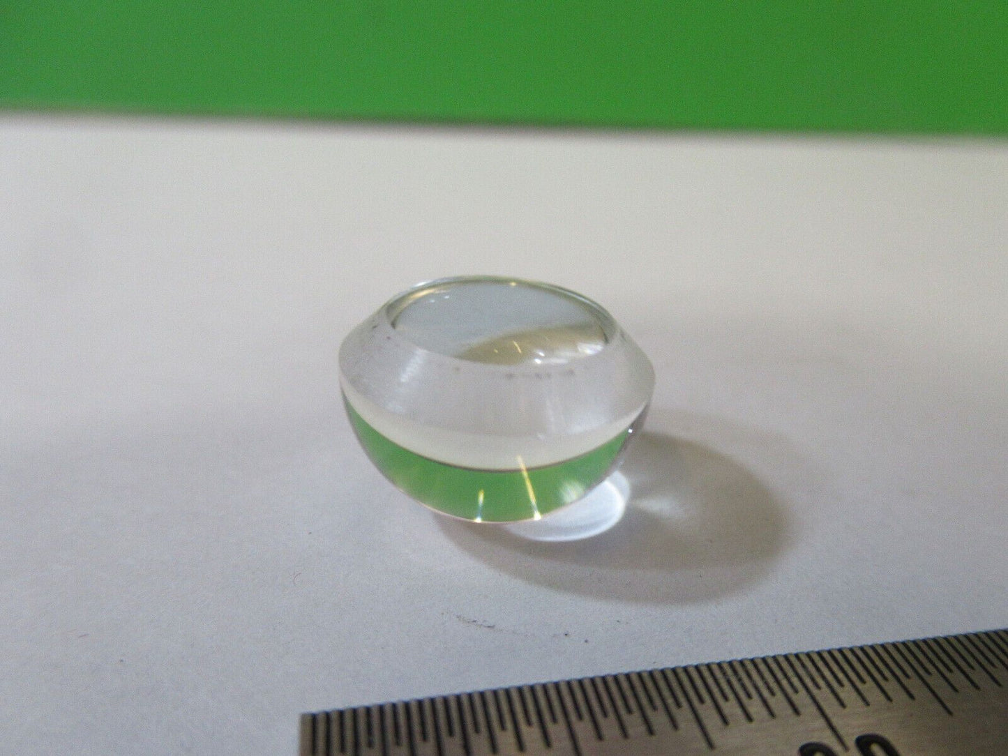 OPTICAL WEIRD GLASS PLANO HIGHLY CONVEX LENS OPTICS AS PICTURED &22-A-67