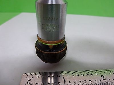 MICROSCOPE PART OBJECTIVE OLYMPUS M40 40X [fair] OPTICS AS IS BIN#Y6-E-15